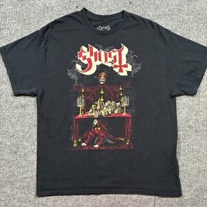 Ghost Band T Shirt Mens XL Black Papa Emeritus Altar Graphic Metal Tee